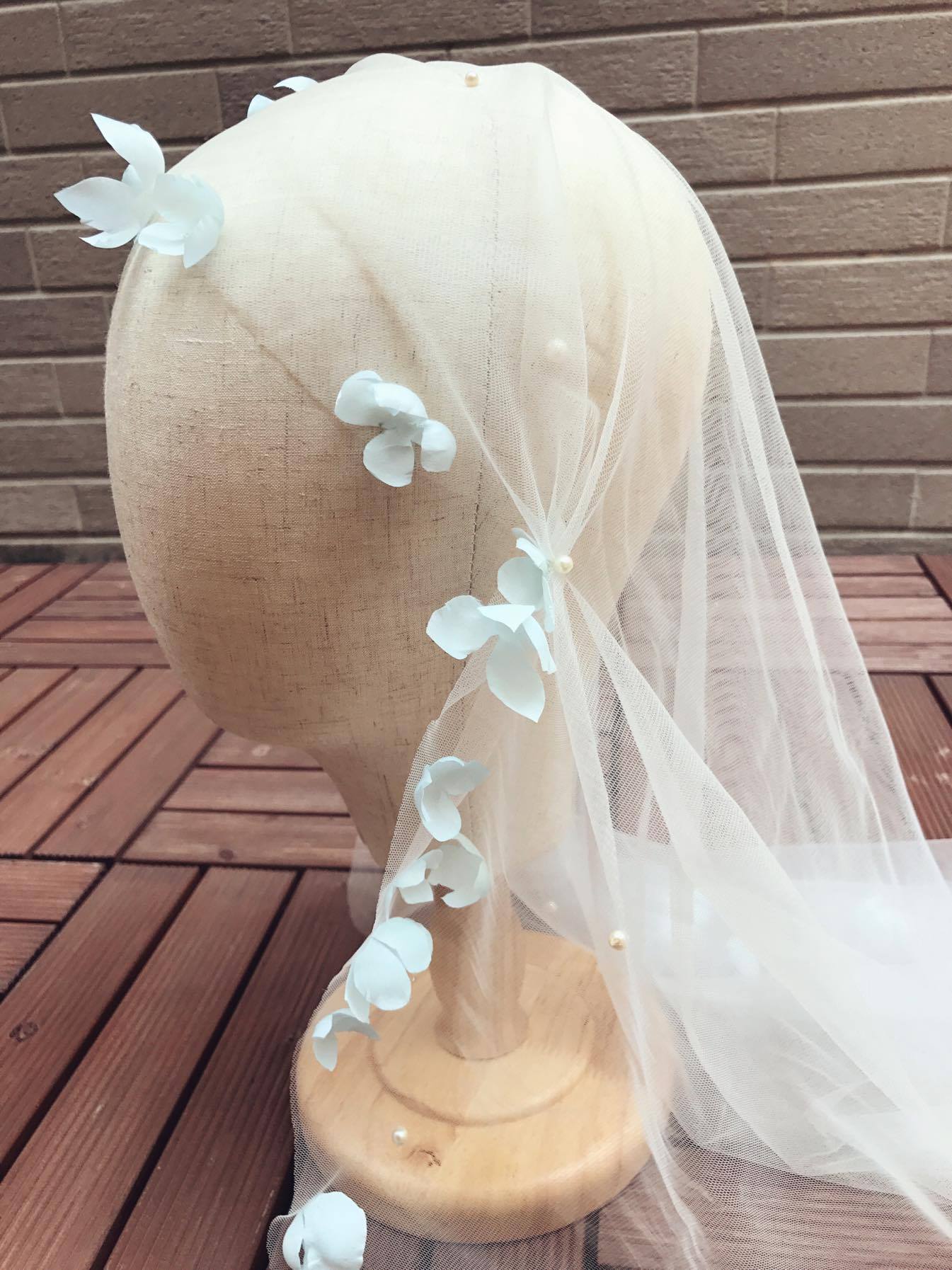 教你diy 染色布花技巧~轻松制作出充满仙仙感的头纱