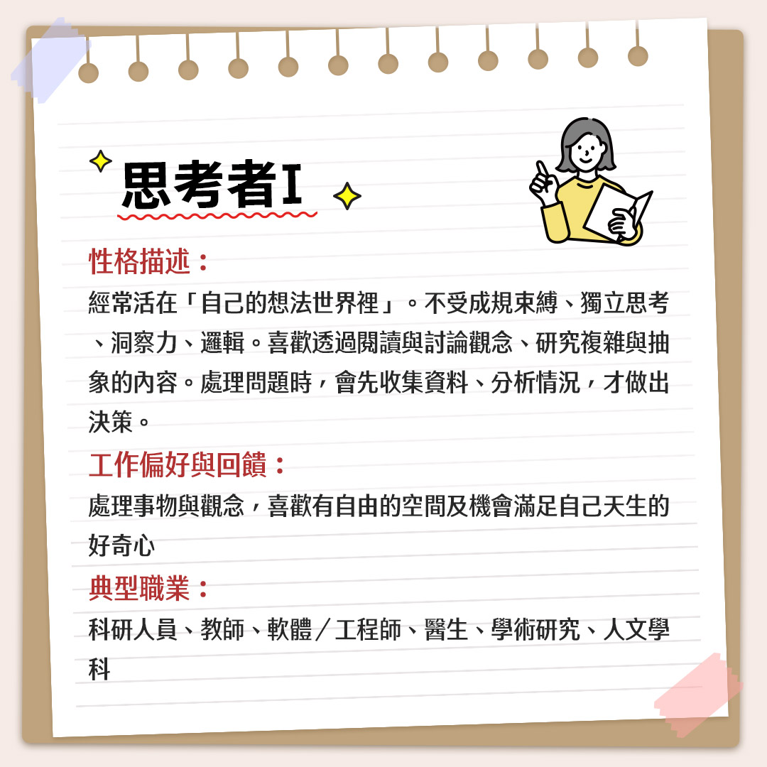 六大職業興趣解析 II. -不被測驗綁架，選職業須清明覺察自己｜ 時報出版-Holland興趣測驗