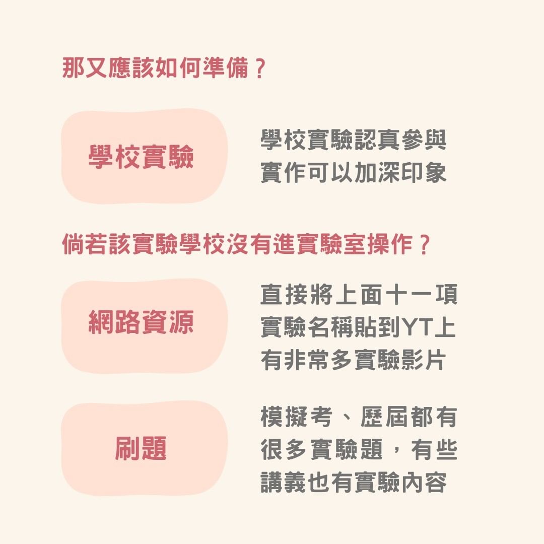 分科物理實驗內容 考好物理的關鍵？-考試技巧