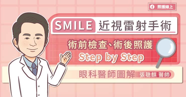 SMILE近視雷射手術，術前檢查、術後照顧STEP BY STEP，眼科醫師圖解-LASIK
