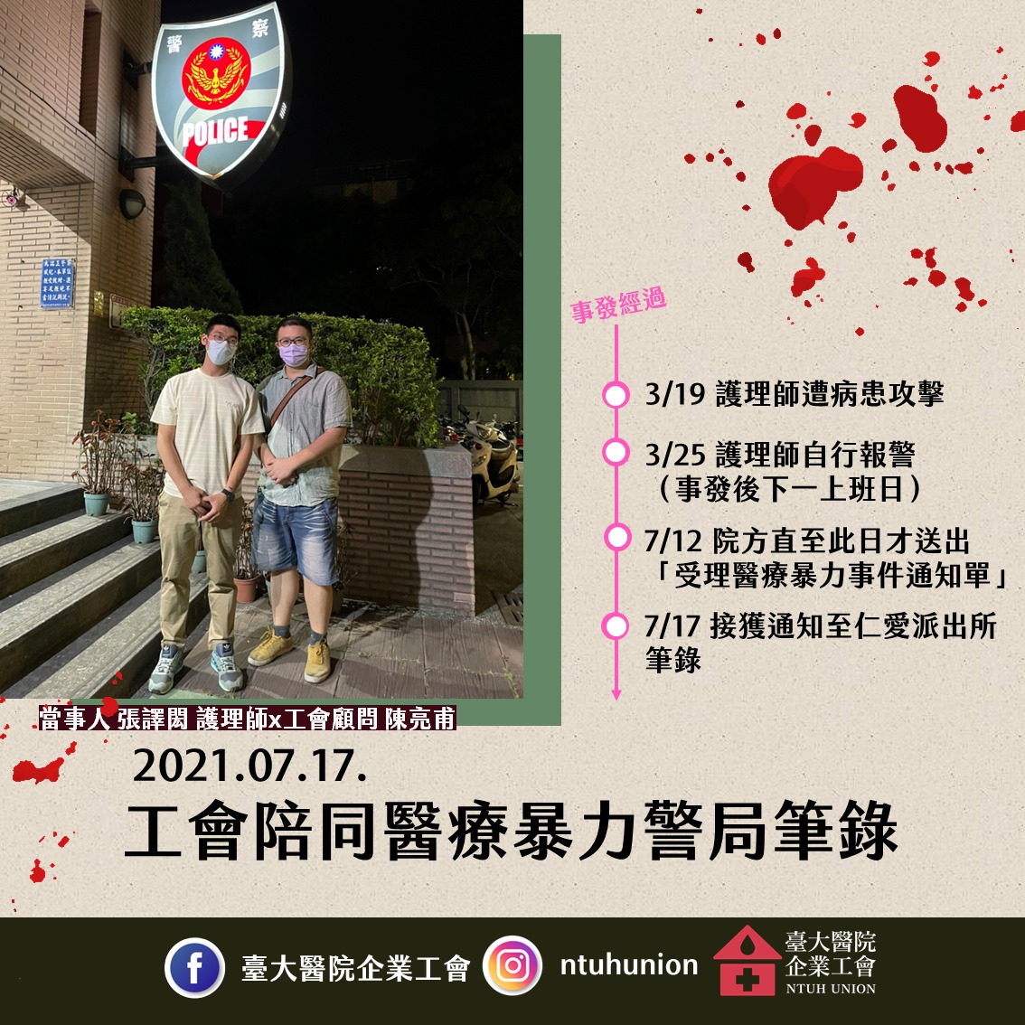 護理師遭病患攻擊！駐警隊姍姍來遲還口出惡言：你被打死了！我們也不會幫你報案...