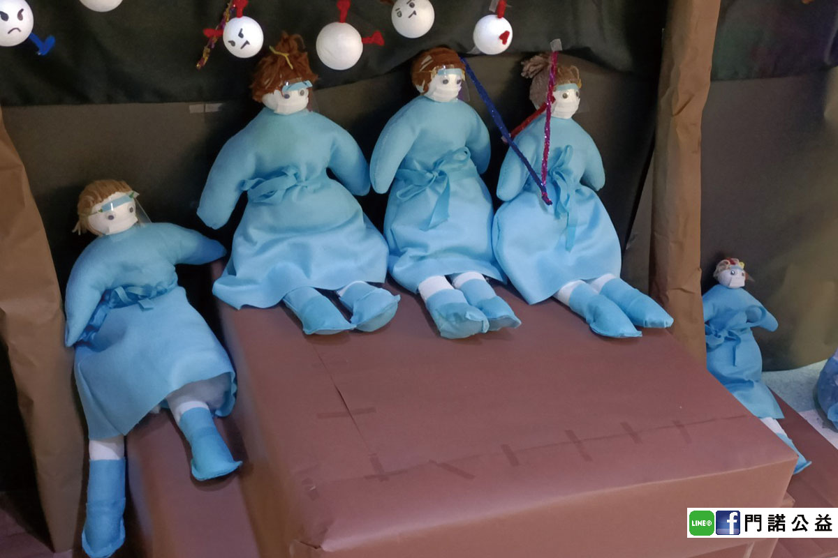 護理師DIY聖誕裝飾超有創意，耶穌陪大家一同做好防疫-工作甘苦談
