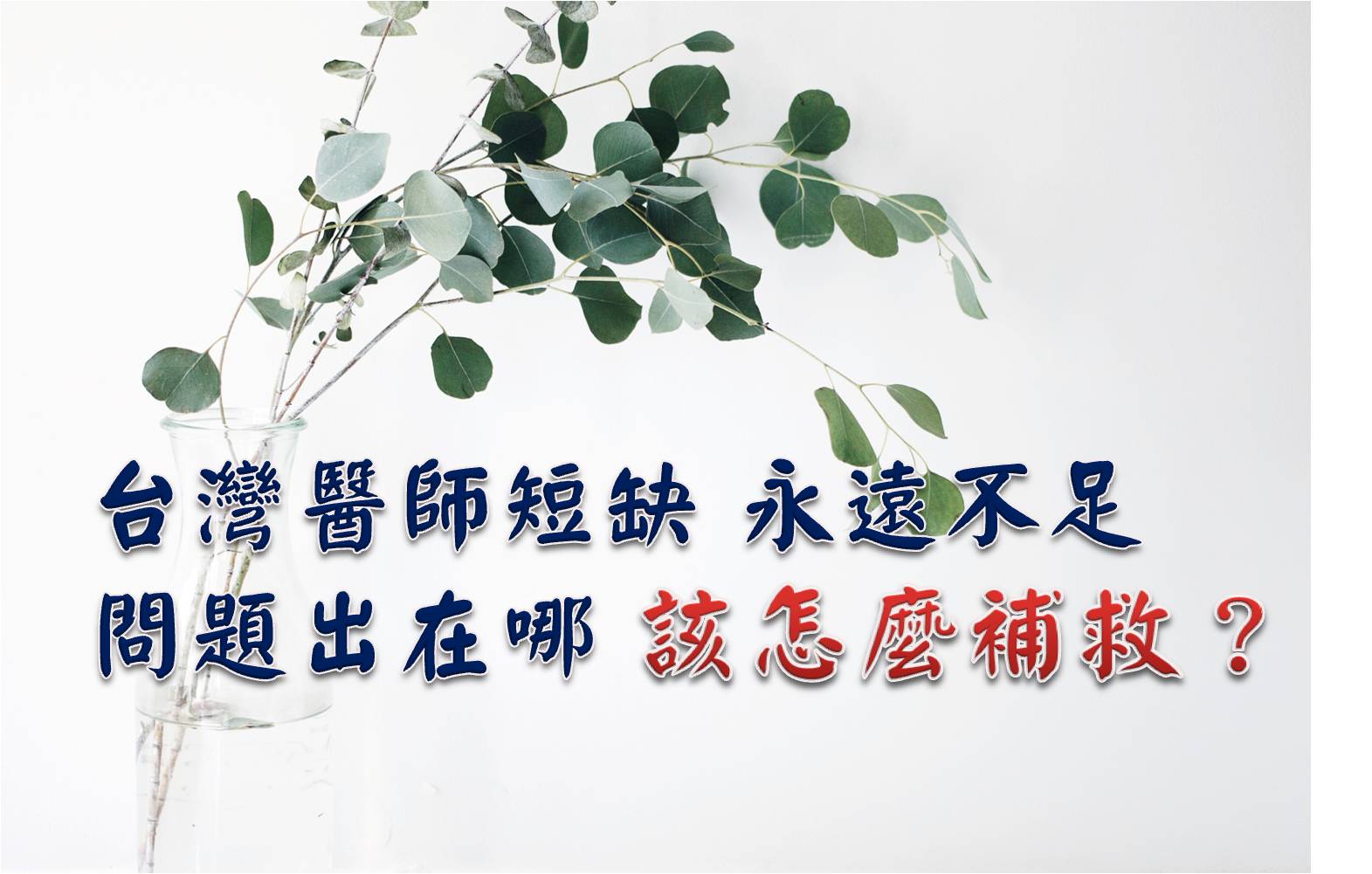 台灣醫師短缺 永遠不足，問題出在哪 該怎麼補救？ -醫師