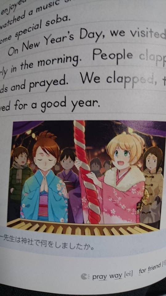 【转】现在的日本英文教科书插画真是不得了哇xdd