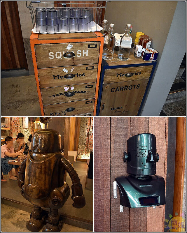 台中必訪主題餐廳。鐵皮駅ROBOT STATION(附最新菜單)。機器人大軍壓境!全新裝潢+新菜單=好看好拍又好吃的草悟道特色餐廳(寵物友善餐廳)