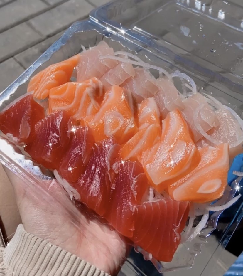 基隆美食 和平橋頭生魚片-生魚片