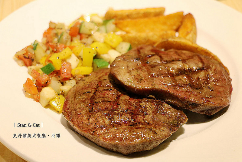 【羽諾食記】『Stan & Cat 史丹貓美式餐廳』❤雙倍分量超大漢堡 保證吃得滿足❤台北東區 捷運忠孝復興站美式餐廳推薦