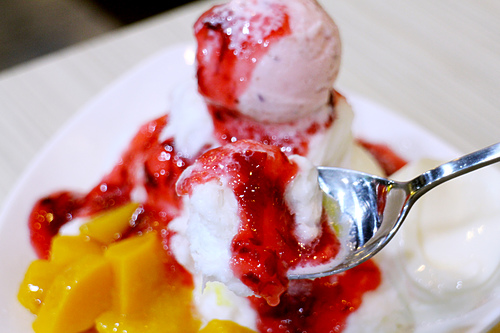 【羽諾食記】士林夜市美食~ICE COTTON艾思頓手作鬆餅 冰品專賣店