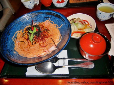麻布茶房 - 咖哩雞肉蛋燒 與 蝦仁明太子義大利麵 ~