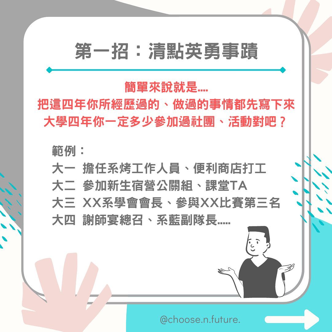 大學生看過來～超萬用履歷撰寫技巧來啦！｜求思未來｜舞蹈｜人資  choose.n.future-有問必答