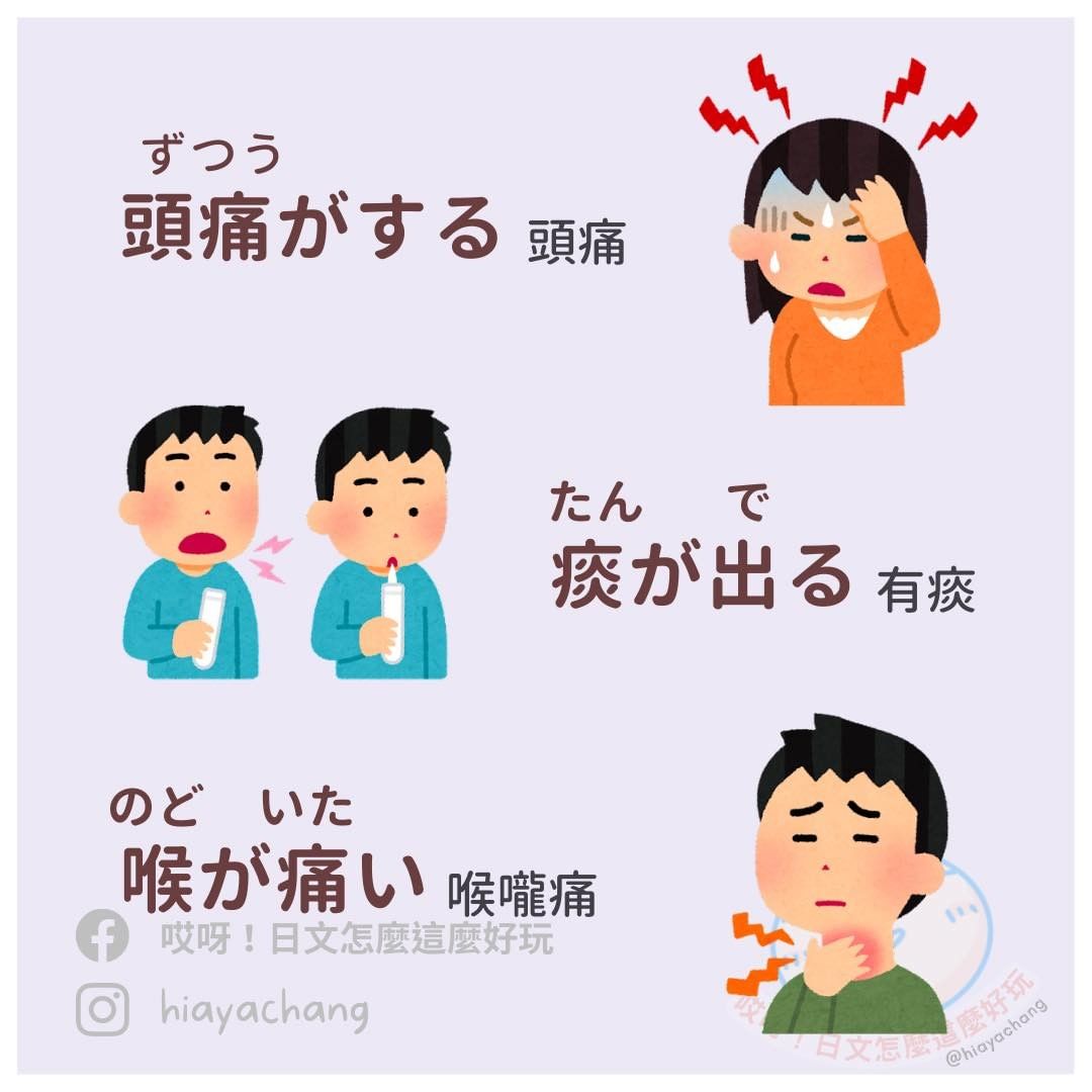 #時事日文 COVID-19常見症狀怎麼說?｜hiayachang-JLPT