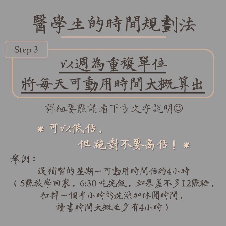 讀書考試技巧-醫學生的時間規劃法