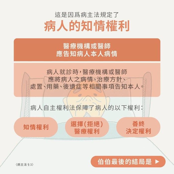 【懶人包】關係著醫護人員的病主法上路了！你瞭解了嗎？-病人自主權利法