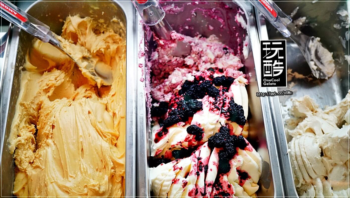 【OneCool gelato 玩酷冰淇淋】四平商圈冰淇淋～低脂，低糖，滑順口感，堅持使用天然素材，無添加人工香料的手作義式冰淇淋，必點阿法奇朵／白蘭地冰淇淋