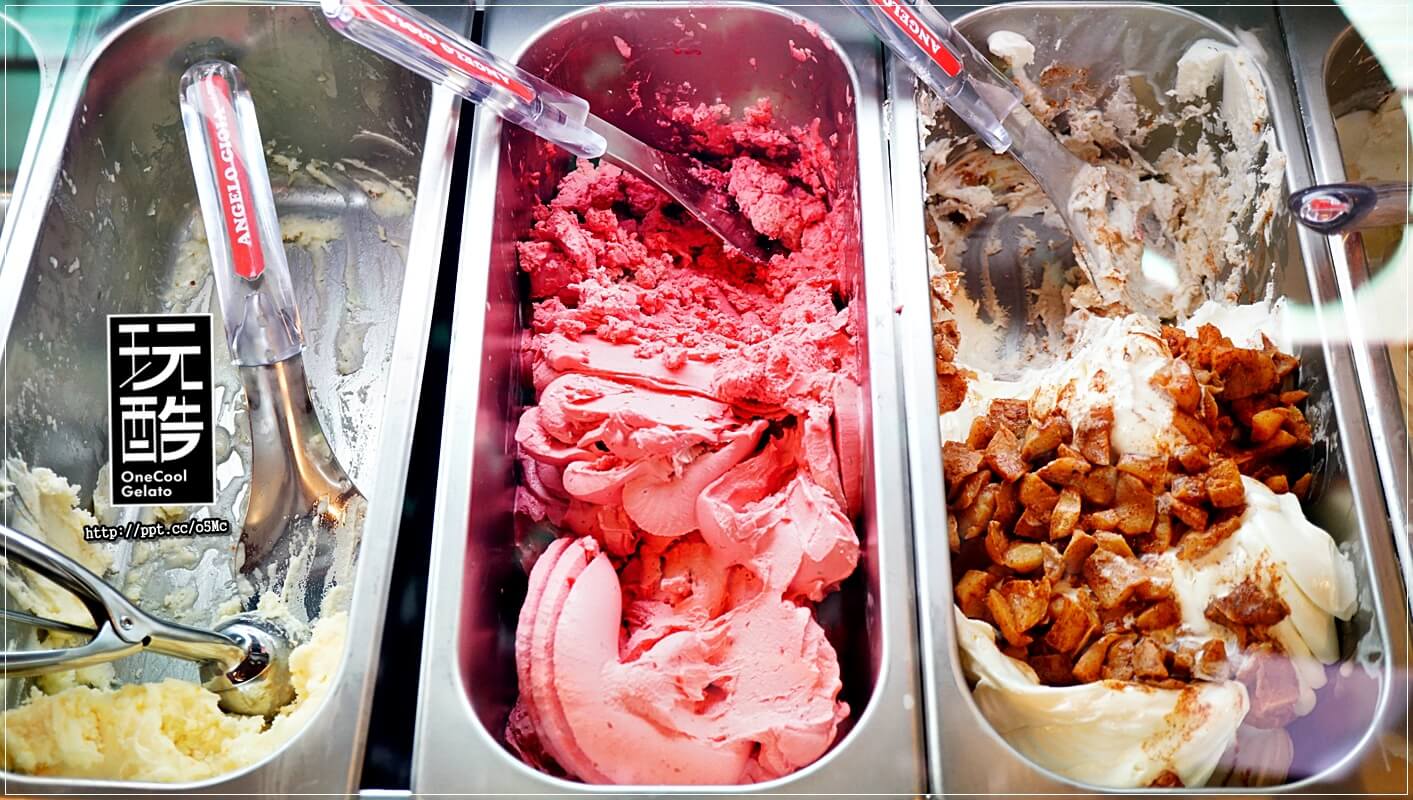 【OneCool gelato 玩酷冰淇淋】四平商圈冰淇淋～低脂，低糖，滑順口感，堅持使用天然素材，無添加人工香料的手作義式冰淇淋，必點阿法奇朵／白蘭地冰淇淋