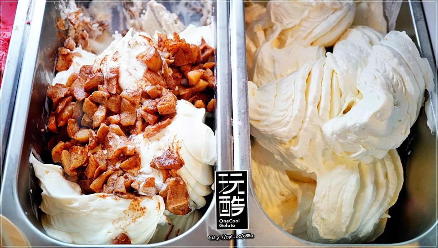 【OneCool gelato 玩酷冰淇淋】四平商圈冰淇淋～低脂，低糖，滑順口感，堅持使用天然素材，無添加人工香料的手作義式冰淇淋，必點阿法奇朵／白蘭地冰淇淋
