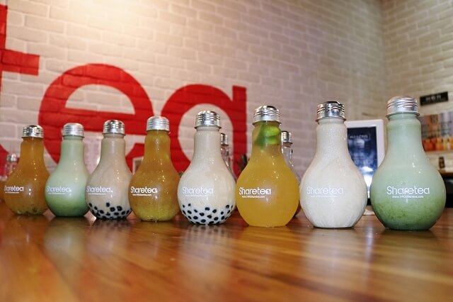 【台北美食】Sharetea 品牌旗艦店-歇腳亭24周年慶 燈泡茶飲．盆栽DIY