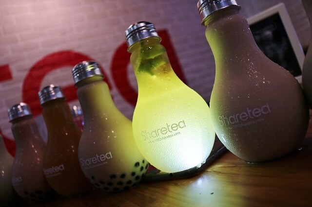 【台北美食】Sharetea 品牌旗艦店-歇腳亭24周年慶 燈泡茶飲．盆栽DIY