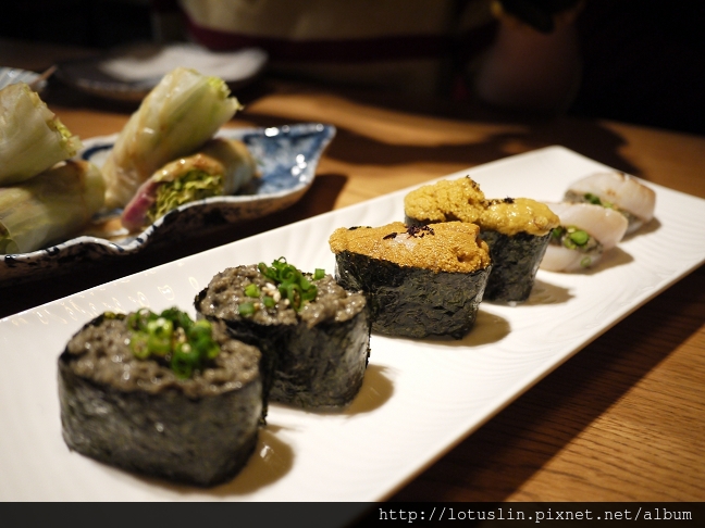 台北 炙aburi 居食創作料理-超綿密海膽軍艦壽司-aburi居食創作料理