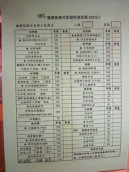 ※ 喜樂魚(JoyFish) ※【星羽愛美食-台中】口口豐富，充滿驚奇的真的好好吃溫潤泰式家庭料理-喜樂魚