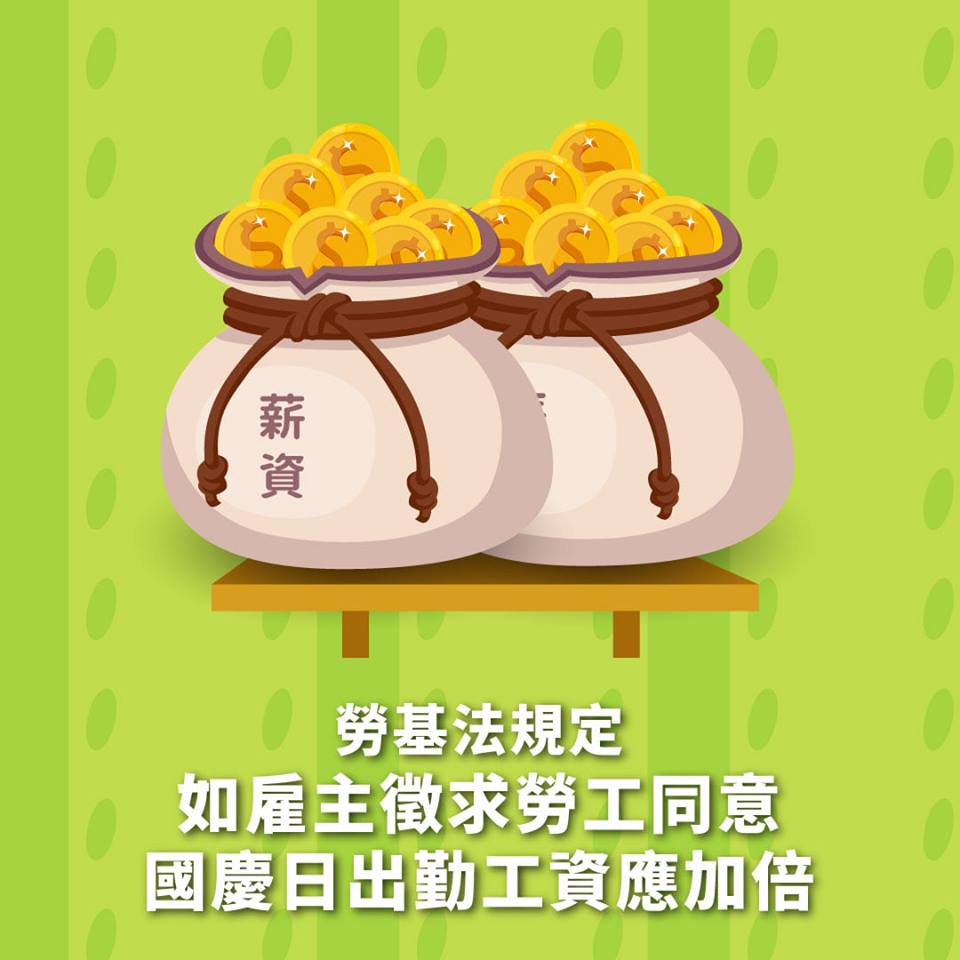 國慶日上班不可不知，你的權益勞基法把關！｜勞動部-HR