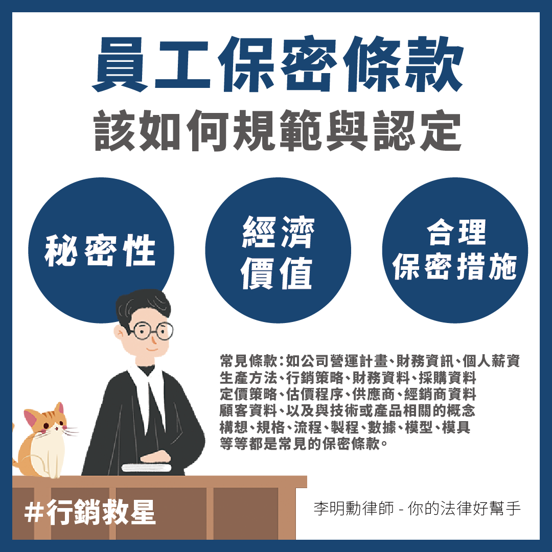 《職場談法律》員工保密條款是什麼？該如何認定？-HR