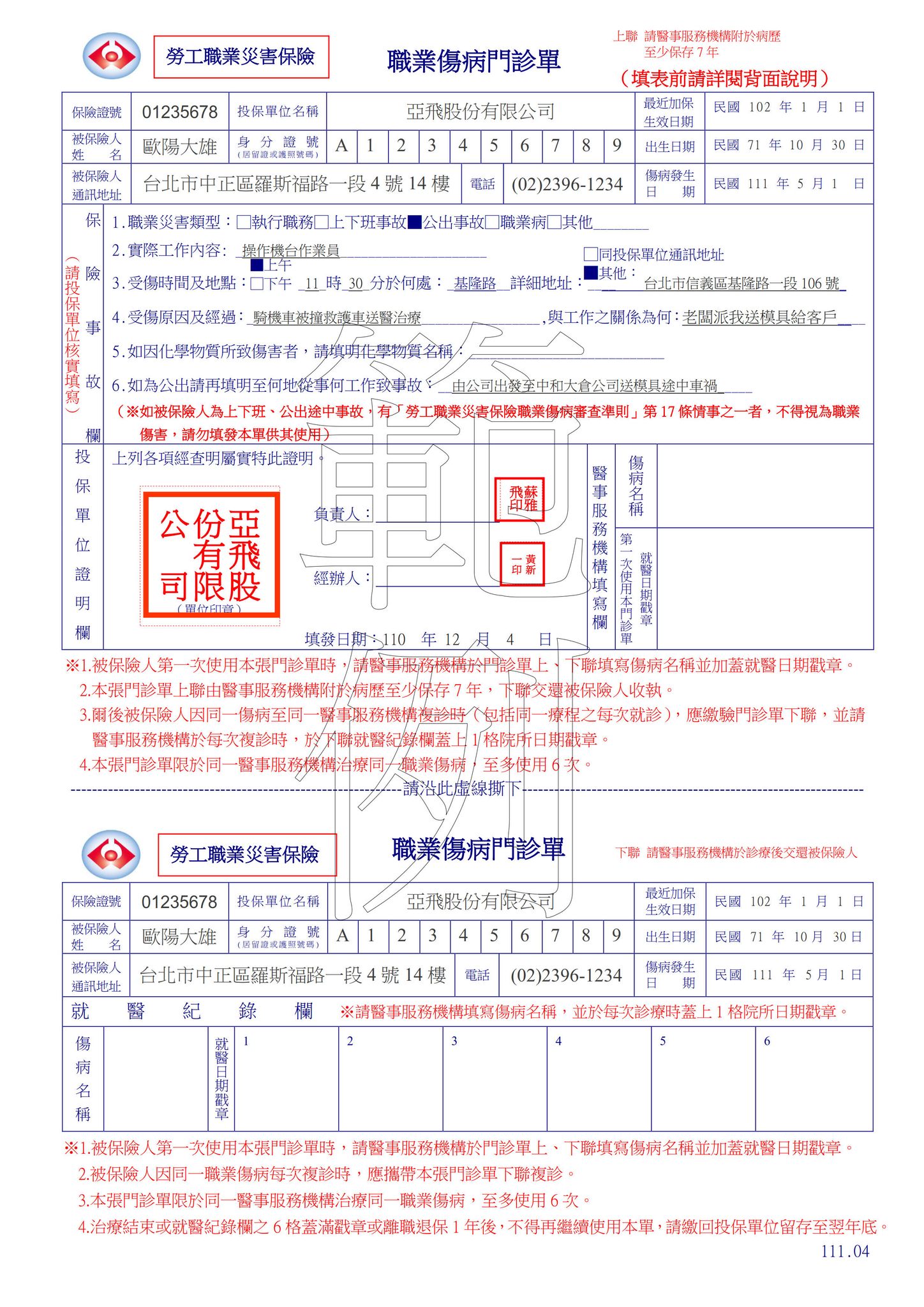 災保法給付種類「職災醫療給付」：請領程序&支付標準-HR