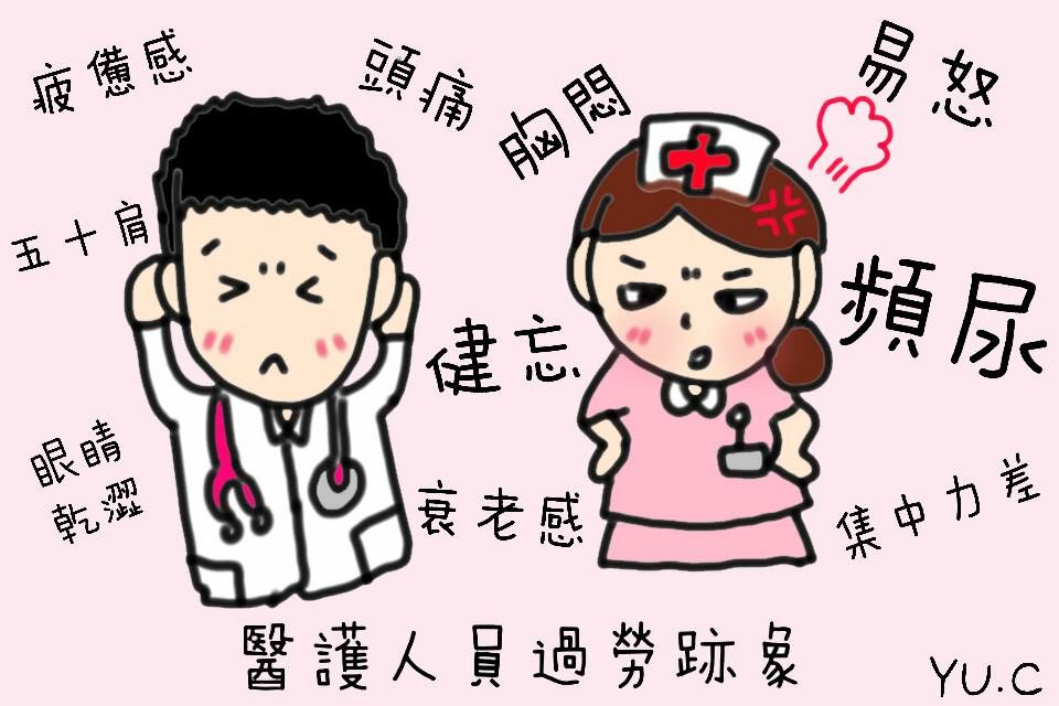 醫護人過勞跡象，你中了幾項?-YU.CC圖畫專欄