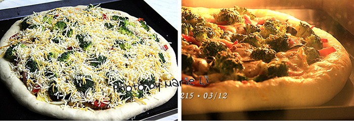 食譜【台式香腸咖哩芝心披薩 】，強烈的味覺刺激！-披薩 