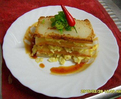 食譜【千層蘿蔔糕佐蒜蓉醬】,美味又簡單的料理!-千層蘿蔔糕 食譜【千層蘿蔔糕佐蒜蓉醬】,美味又簡單的料理!-千層蘿蔔糕
