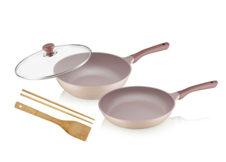 日本大金不沾鍋輕量鑄造雙鍋3件組