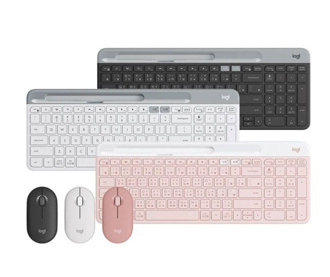 K580 超薄跨平台藍牙鍵盤 + Pebble M350s 無線藍牙滑鼠