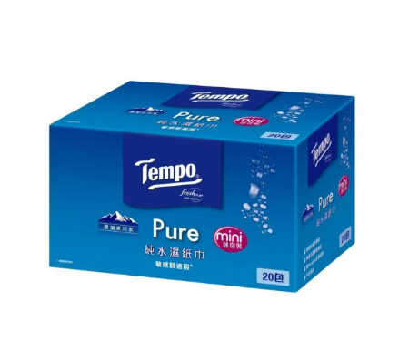 冰川純水迷你濕巾迷你裝8抽*20入