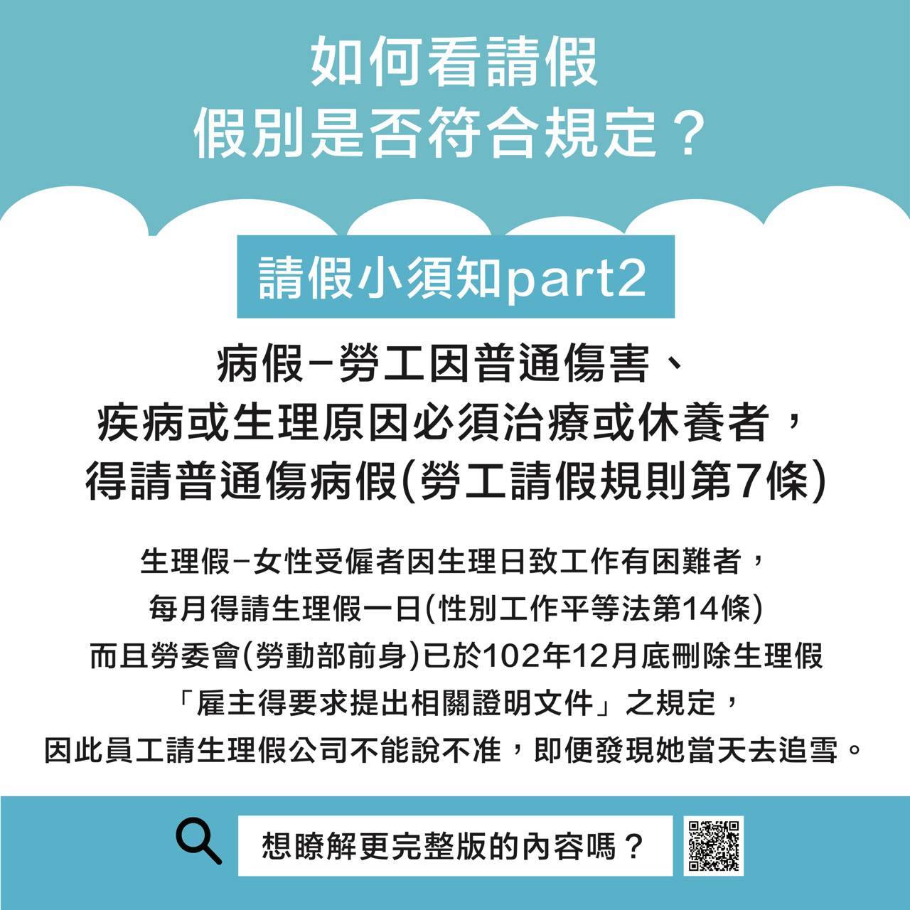 請假前該知道的請假小事項 -一例一休